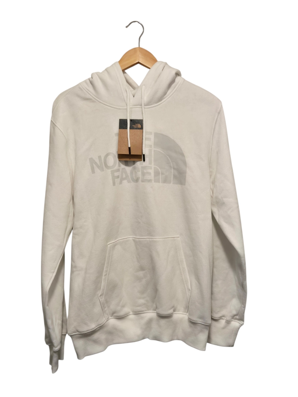 The North Face Men’s White  Hoodie with Logo